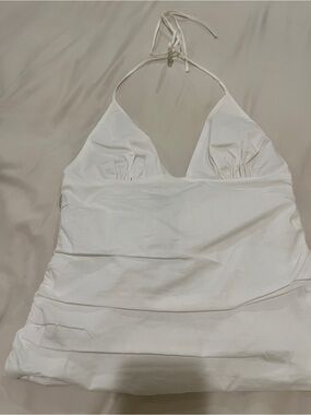 Dynamite White Halter Chemise Top